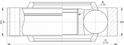 OPEN PARTS cvj573520 -  Шарнирный комплект, приводной вал